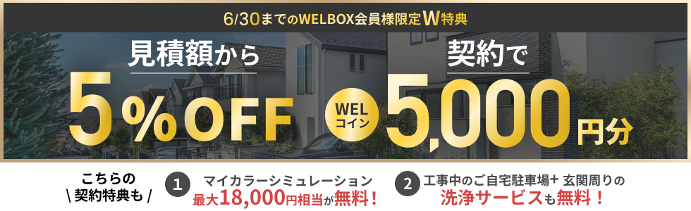 WELBOX会員様限定特典